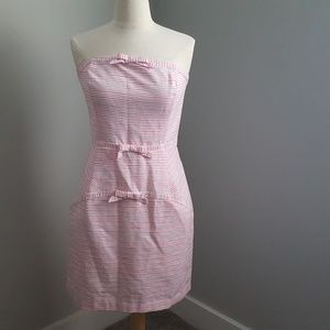 Vineyard Vines Dress Strapless Striped Size 6